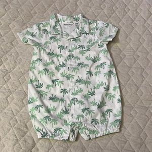 Janie and Jack baby palm tree romper NEW!